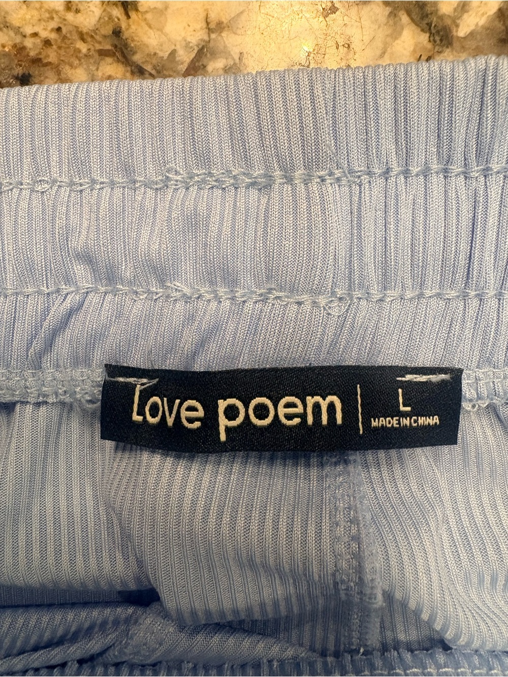 Love Poem Women's Wide Leg Pull-On Pants — Light Blue - Picture 3 of 9